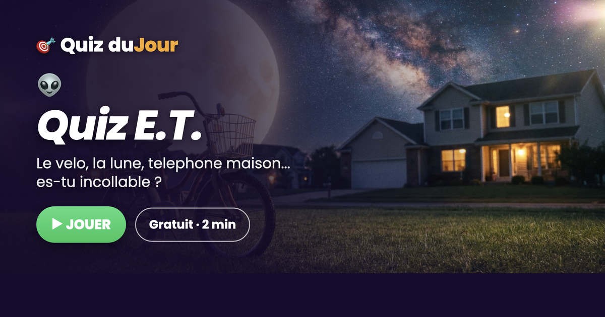 Quiz E.T. l'extra-terrestre : es-tu incollable sur le film culte de Steven Spielberg ?