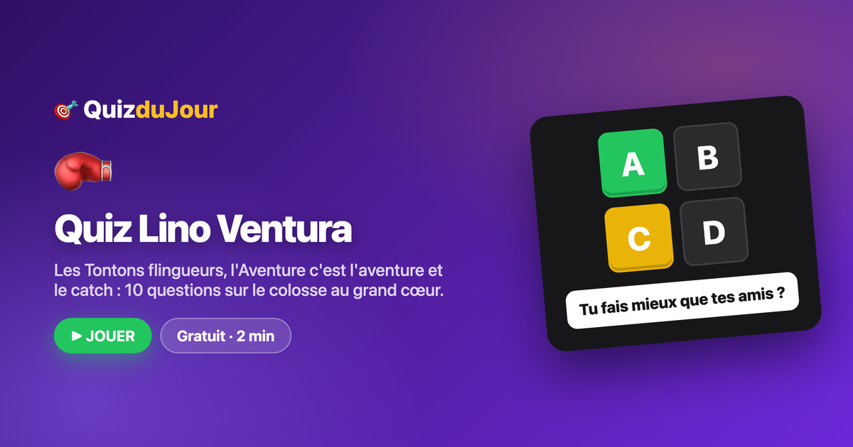 Quiz Lino Ventura : la force tranquille