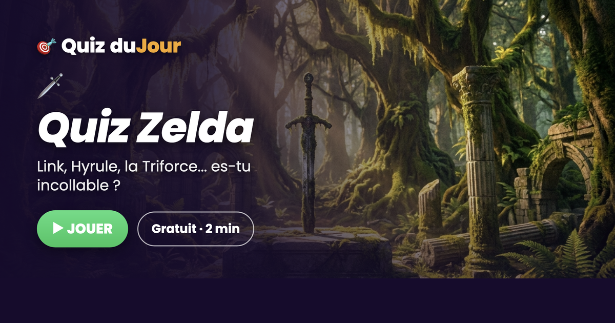 Quiz Zelda : es-tu incollable sur la légende de Link et d'Hyrule ?